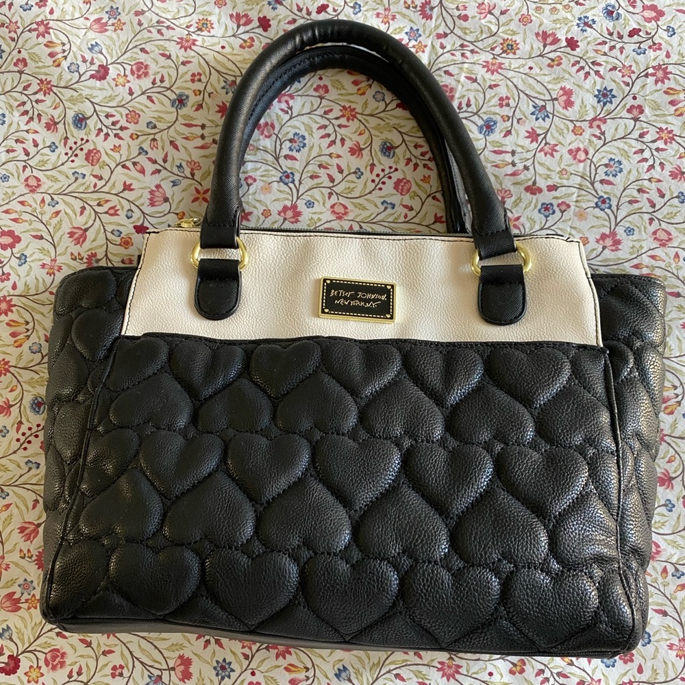 BETSEY JOHNSON handbag.  Excellent condition, vegan leather.